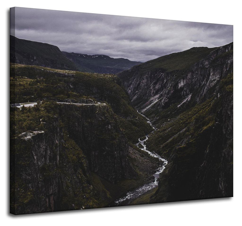 Leinwanddruck Natur Gebirgsbach 100x80 cm