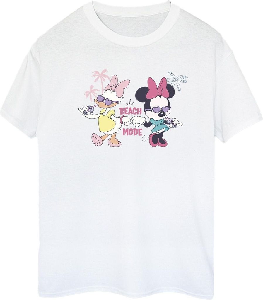 Disney - "Beach Mode" T-Shirt für Damen BI38422 (S) (Weiß)