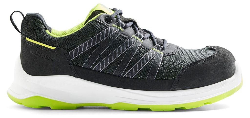 Blakläder SPRINTER Sicherheitsschuh S1PS 2402, Farbe:Schwarz/Limettengrün, Größe:44