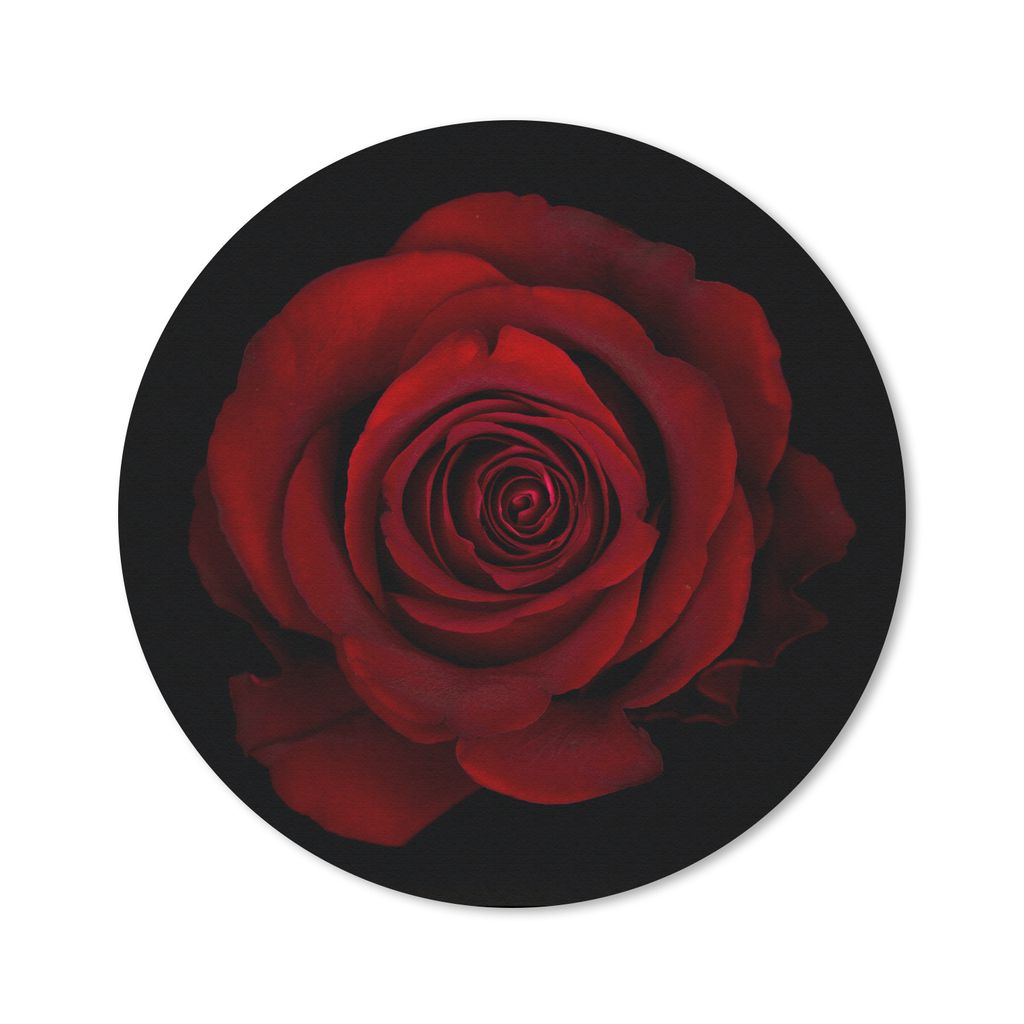 MuchoWow Mauspad Mousepad Rosa - Rot - Schwarz 50x50 cm - Mousepads - Maus Mat - Pad - Mausunterlage - Vinyl
