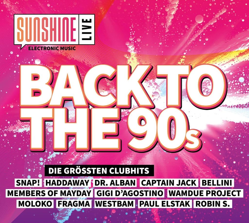 Sunshine Live-Back to the 90's (2CD) Produktbild 