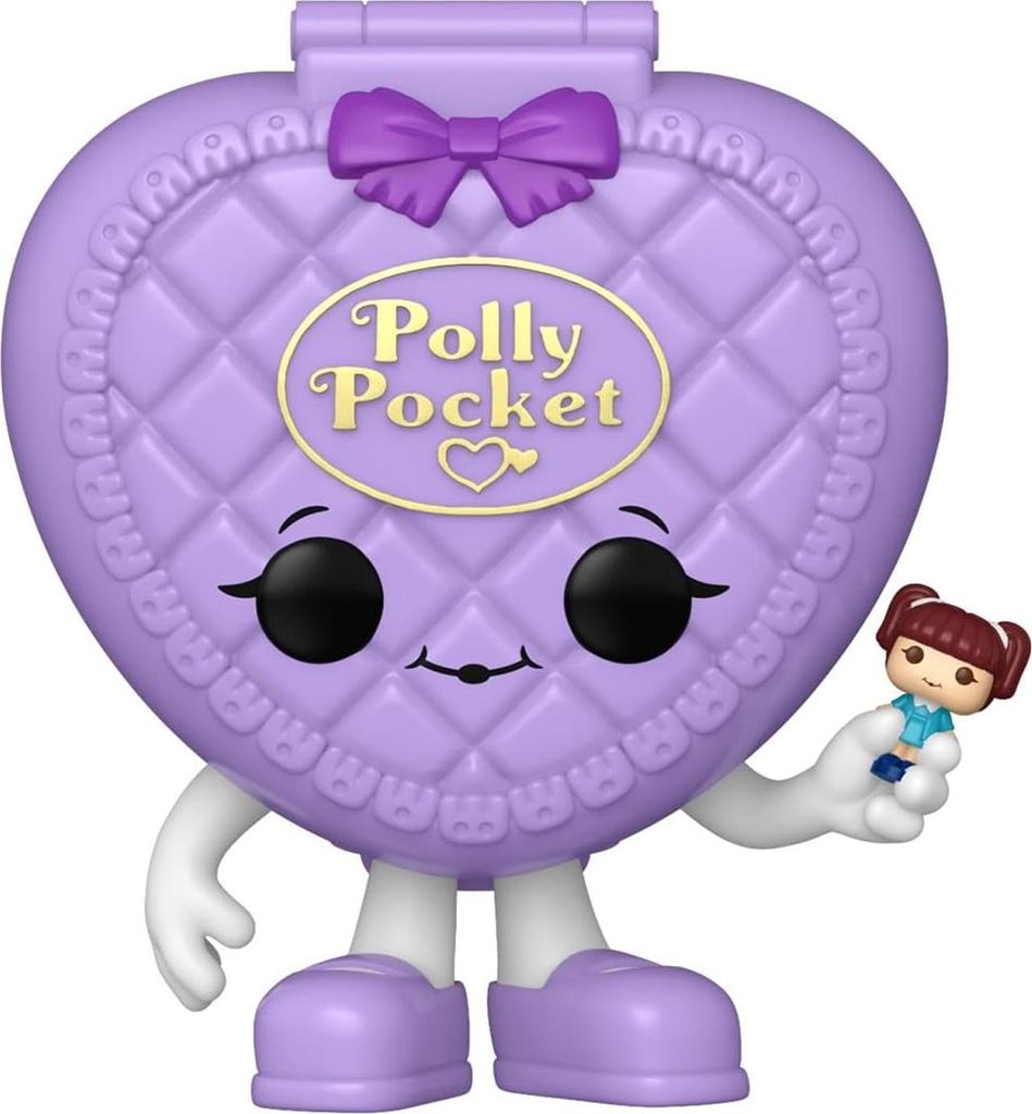 Funko POP! - "Polly Pocket" Herz Figur, Muschel CD2292 (Einheitsgröße) (Violett/Weiß/Gold)