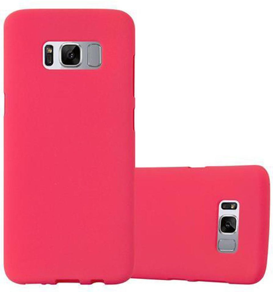 Cadorabo Schutzhülle für Samsung Galaxy S8 Hülle in Rot Handyhülle TPU Etui Cover Case