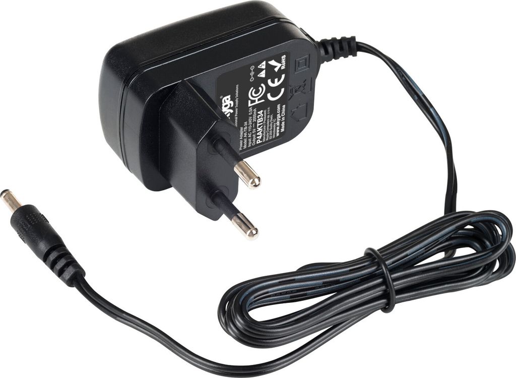 Akyga AK-TB-34 Steckernetzteil Festspannung 5 V 2 a