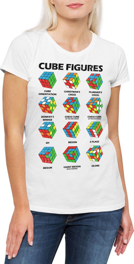 Urban Backwoods Cube Figures II, Damen T-Shirt, Farbe: Weiß, Größe: 3XL