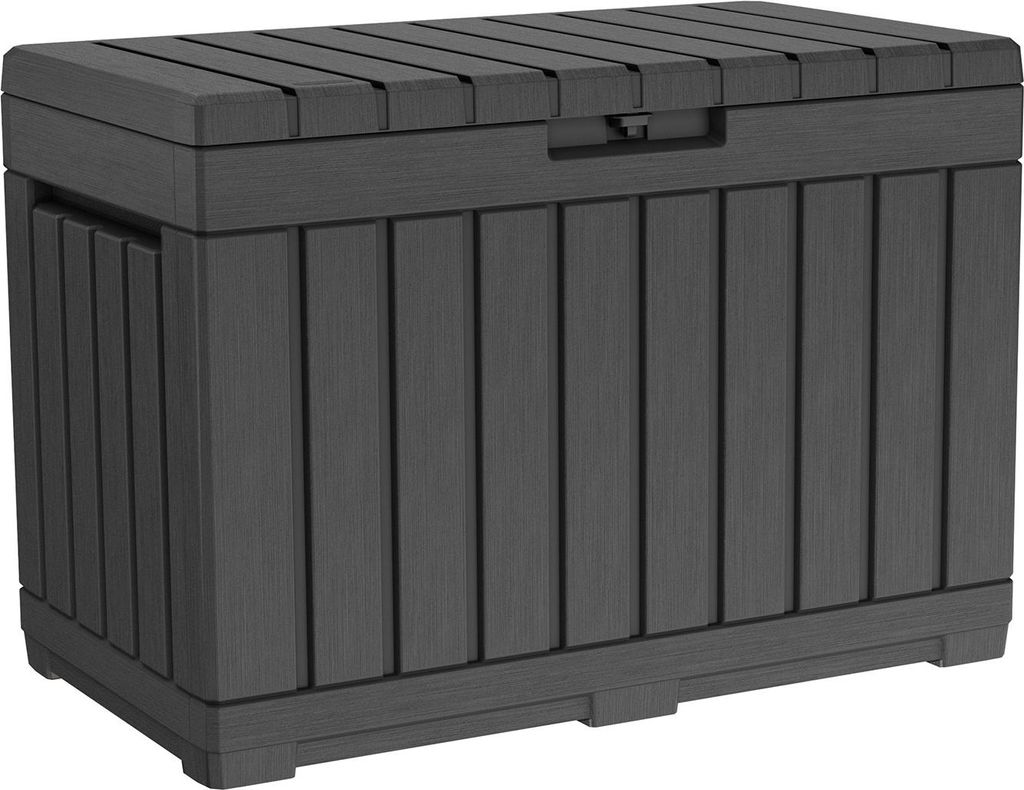 Keter Gartenbox Kentwood 190 Liter - Anthrazit - 82 x 45 x 57 cm - wasserdicht & witterungesbeständig