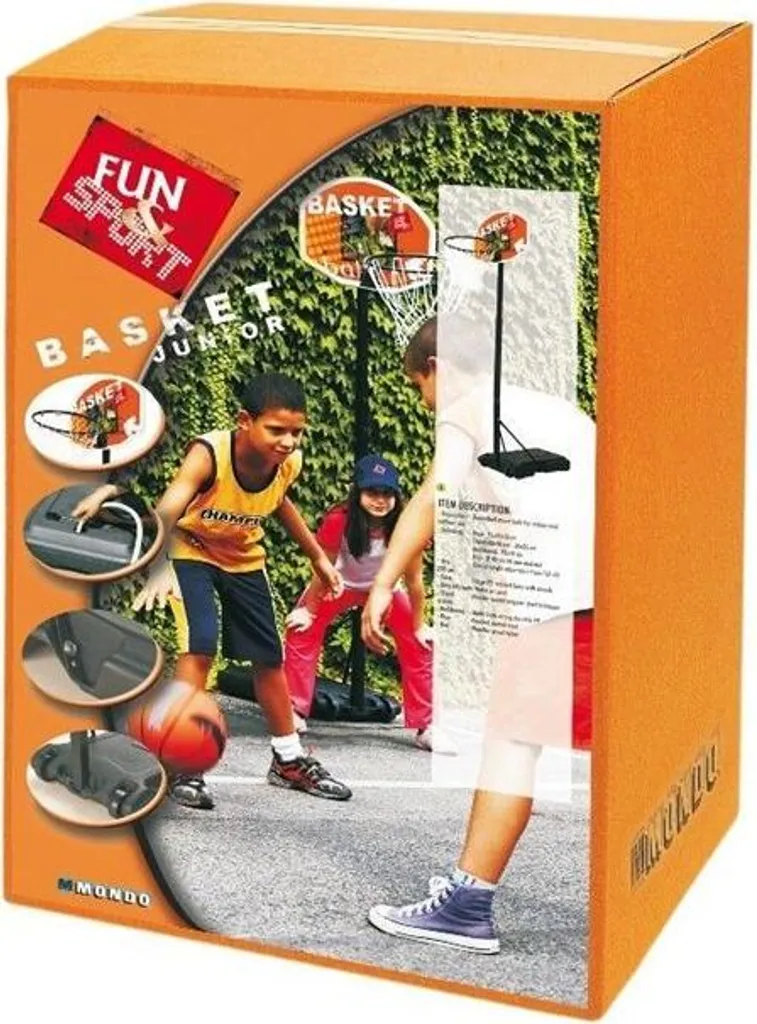 Panier Basket Mondo Officiel 18294 - Stand Réglable et Base Stable