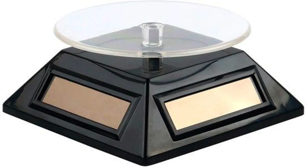 Présentoir rotatif solaire noir pour bijoux et montres - Modèle S-10