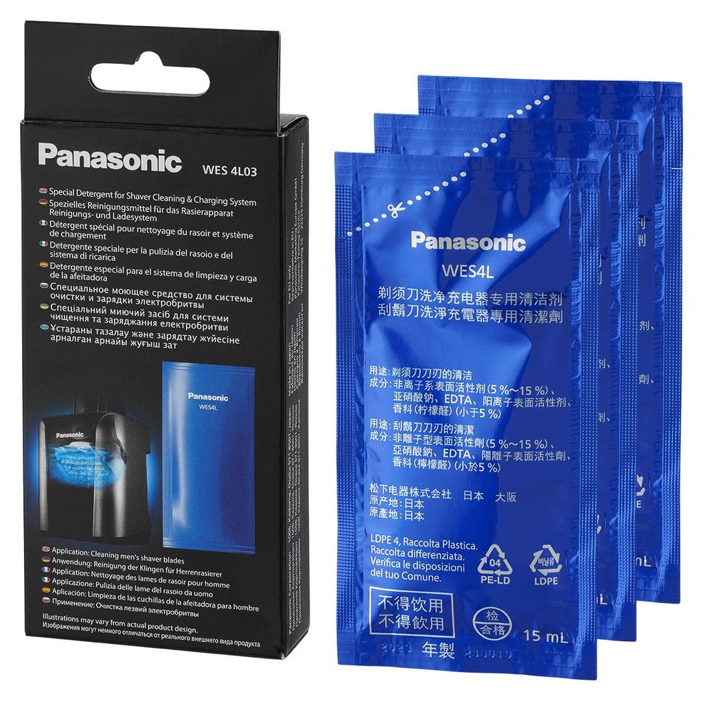 3 x Panasonic WES4L WES4L03 WES 4L03 Reinigungsmittel Produktbild 