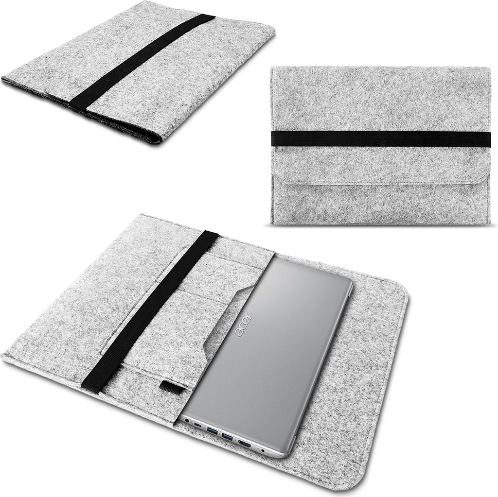 Notebook Tasche Acer Swift 1 2 3 5 7 14 Zoll Hülle Filz Sleeve Case SchutzhülleFarben:Hell Grau