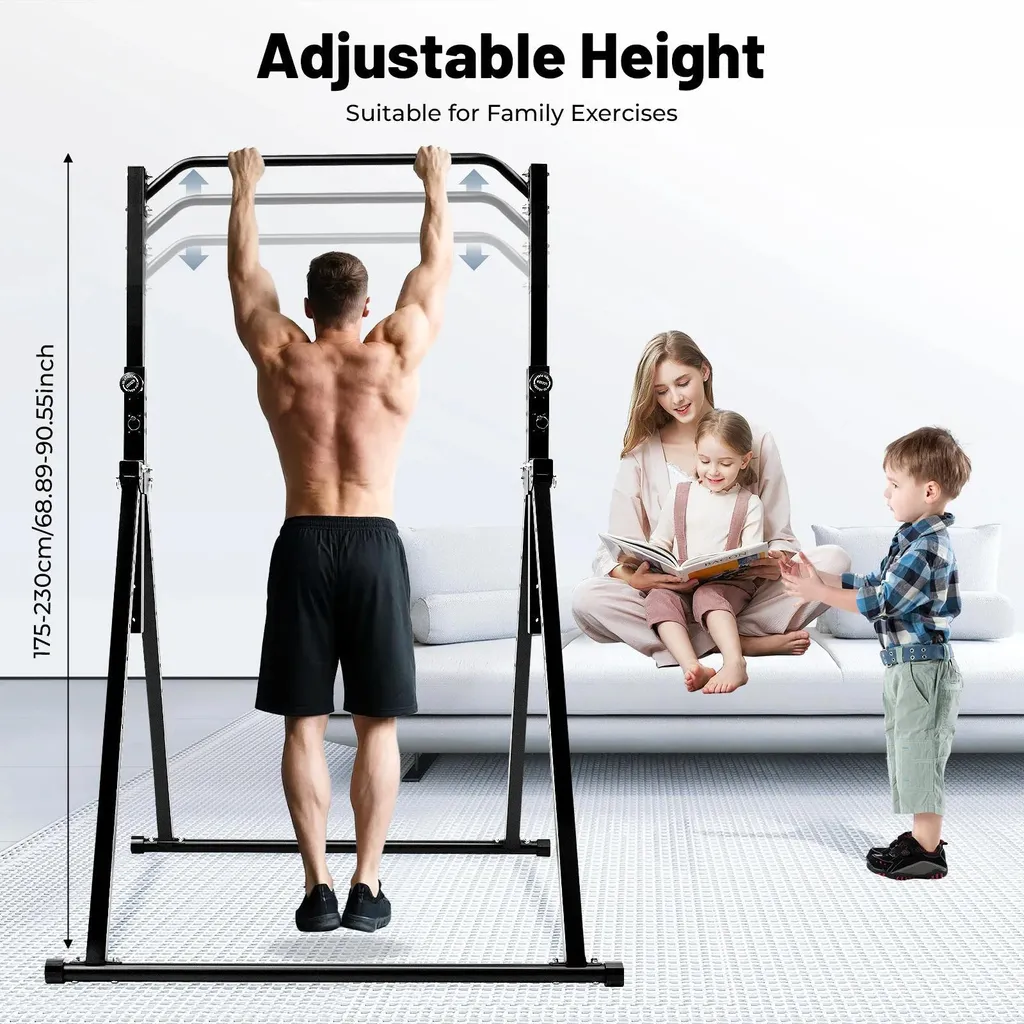 Station de traction ajustable avec base triangulaire en acier carbone