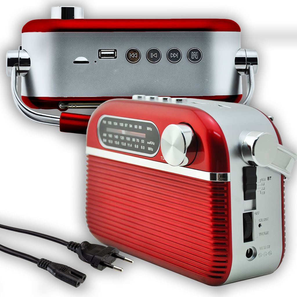 Retro rádio reproduktor Vintage rádio 1200 mAh přenosné FM Obrázek produktu 13