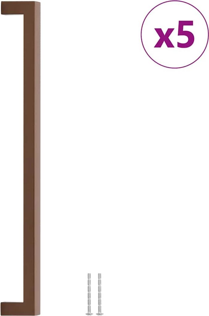 vidaXL Möbelgriffe 5 Stk. Bronzen 320 mm Edelstahl