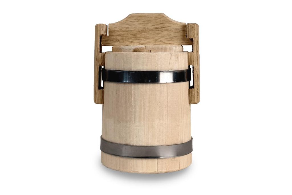 Honigsfass aus Lindenholz 0,5 L mit Wachsbeschichtung Produktbild 