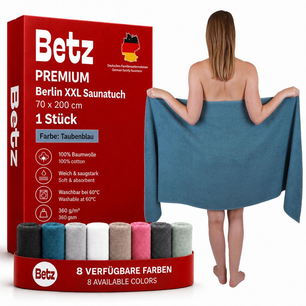 Betz XXL Saunatuch 70 x 200 cm BERLIN  Badetuch 100% Produktbild 