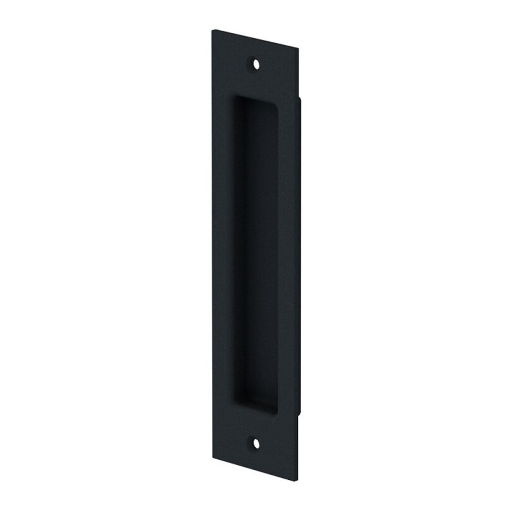 Griffmulde eckig 53x203 mm, Landhausstil rustikal, Farbe Carbon