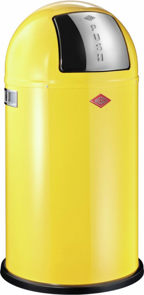 WESCO Abfallsammler 175831-19 PUSHBOY in LEMONYELLOW mit 50 Produktbild 