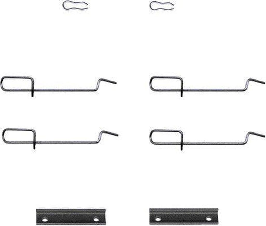 HELLA 8DZ 355 202-341 Zubehörsatz Scheibenbremsbelag für RENAULT CLIO II (BB0/1/2, CB0/1/2) MEGANE I (BA0/1) CLIO I (B/C57, 5/357) MEGANE I Cabri...