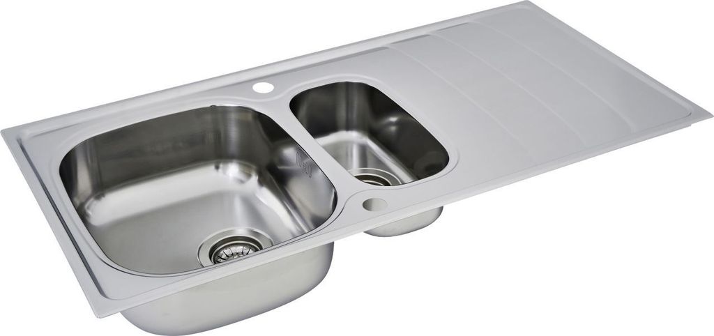 Edelstahl Einbauspüle Spülbecken Küchenspüle Spüle 100 x 50 Produktbild 
