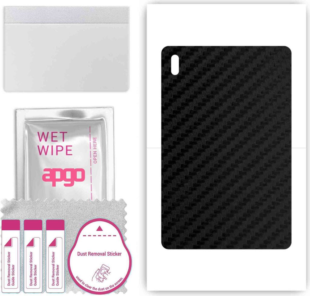 apgo Rückseite Schutzfolie, Skin, kompatibel mit Samsung Galaxy Tab S7 FE WiFi, Hinten Displayschutzfolie aus Vinylfolie, kratzfest, einfache Mont...
