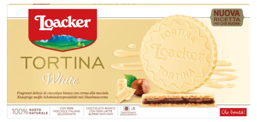 Loacker Gran Pasticceria Tortina White křupavé oplatky 63g Obrázek produktu 