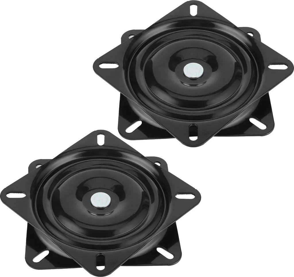 Embase Pivotante 360° pour Siège Nautique, Support de Montage Noir 7"