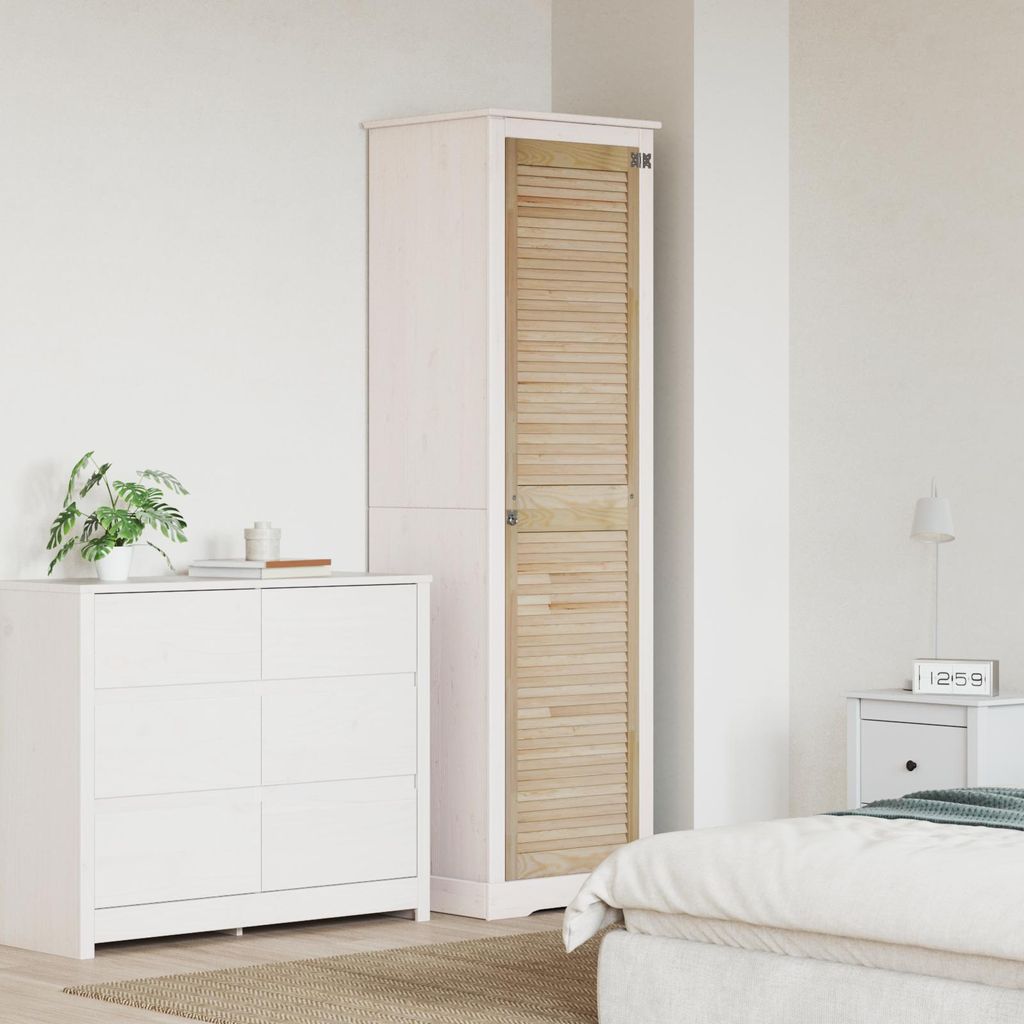 vidaXL Porte d'armoire Nature 201 x 2,1 x 49,5 cm Bois de Image du produit 