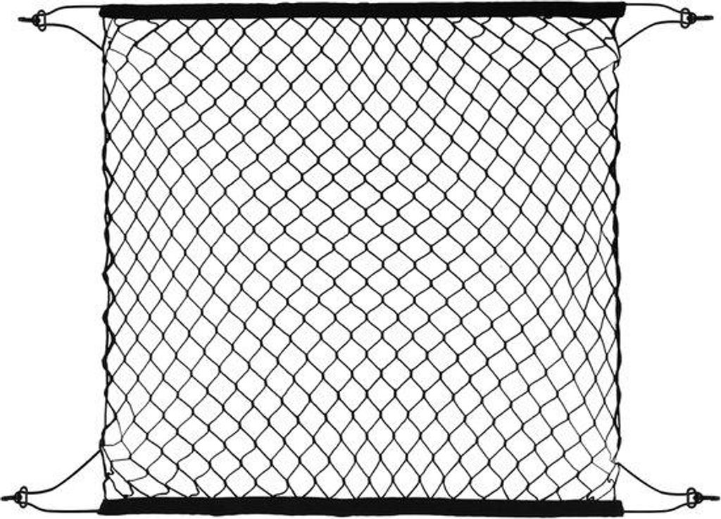Auto Kofferbak-Opbergnet 70x70cm verstelbaar mit 4 Haken
