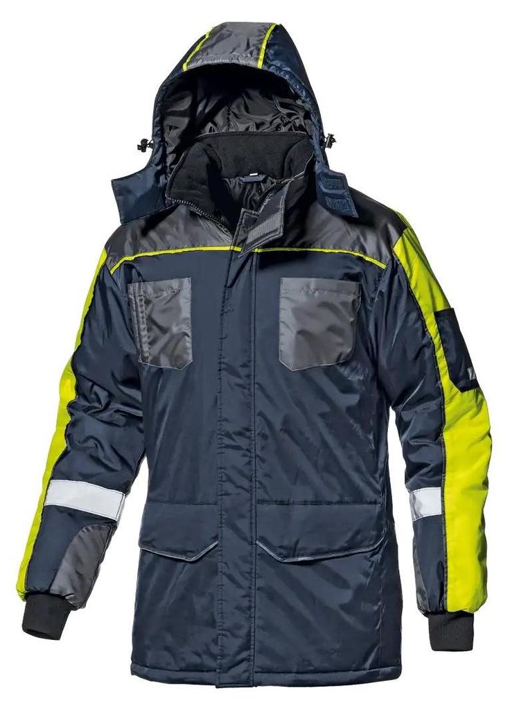Sir Safety Freezer Warnschutz Thermojacke reflektierend Herren bis -60 °C, S, Blau