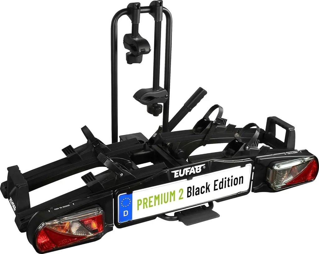 Porte-Vélo Pliable Eufab Premium II - Basculant et Compact pour 2 Vélos