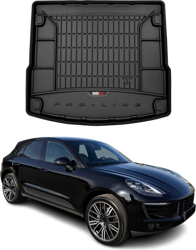 OMAC rivestimento del bagagliaio in gomma per Porsche Macan 2014-2018 rivestimento del bagagliaio in TPE nero