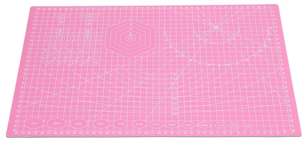 Planche de découpe manuelle rose double face pour couture et scrap