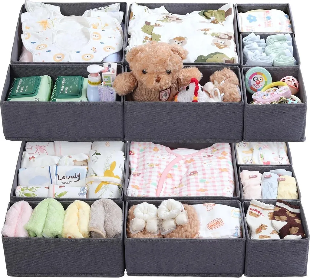 Sistema Organizzatore Cassetti ORLISA Grigio | 14 Unità per Mobili Malm
