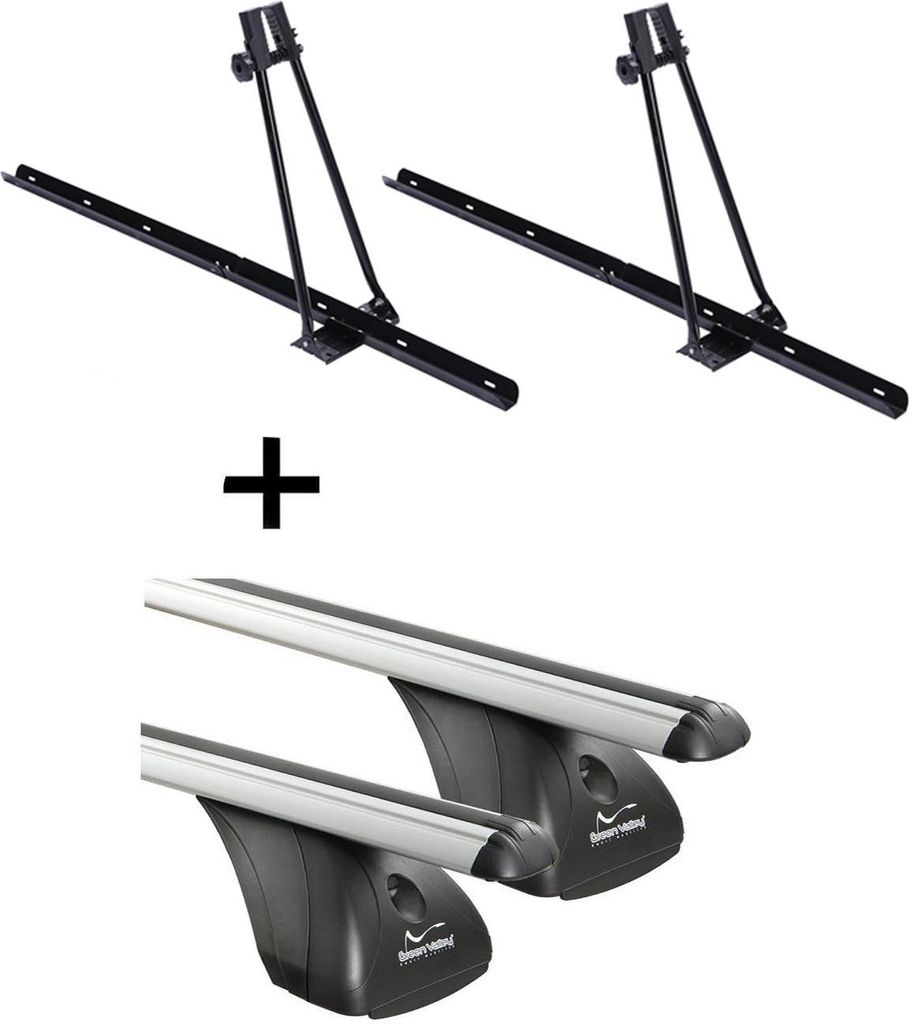 2x Fahrradträger ORION + Dachträger VDP kompatibel mit für Opel Tigra 3 Türer 1994-2000