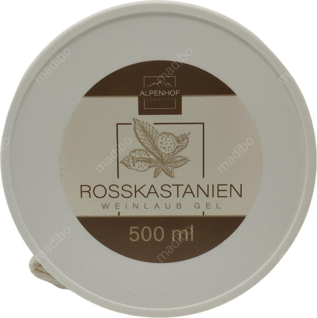 Alpenhof Rosskastanien Gel mit Weinlaub 500ml - Natürliche Produktbild 
