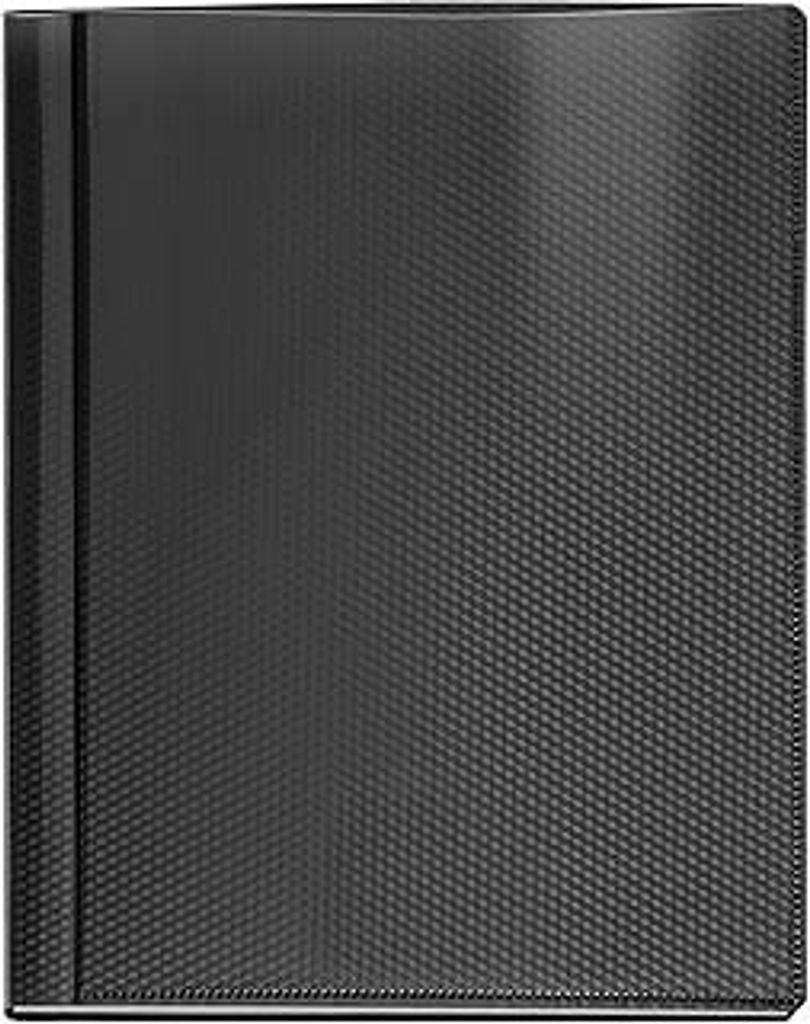 VELOFLEX 4412480 - Sichtbuch Diamond DIN A4, mit 12 Klarsichthüllen, schwarz, Präsentationsmappe, Dokumentenmappe, Portfolio Ordner, 1 Stück