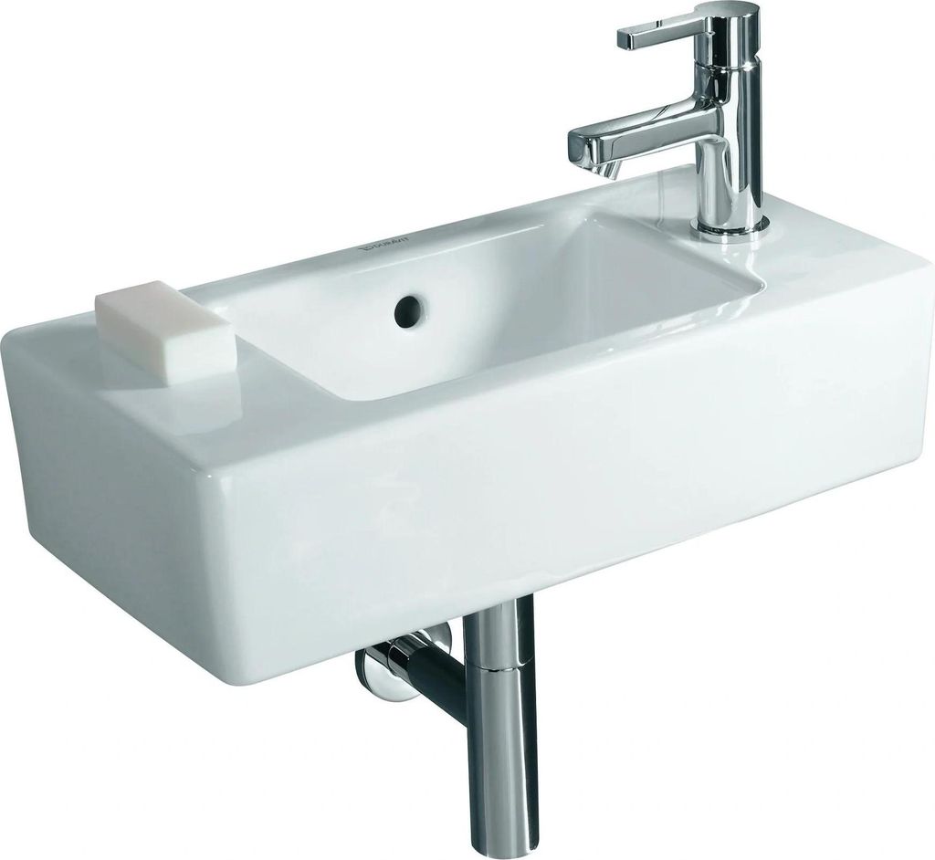 Duravit Handwaschbecken Vero, 500 mm, mit Überlauf, mit Hahnlochbank, Hahnloch rechts, weiß, 1 Stk.