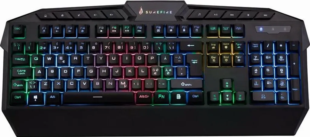 Verbatim 48828 : Clavier RVB Qwerty Nordique pour Saisie Haute Précision