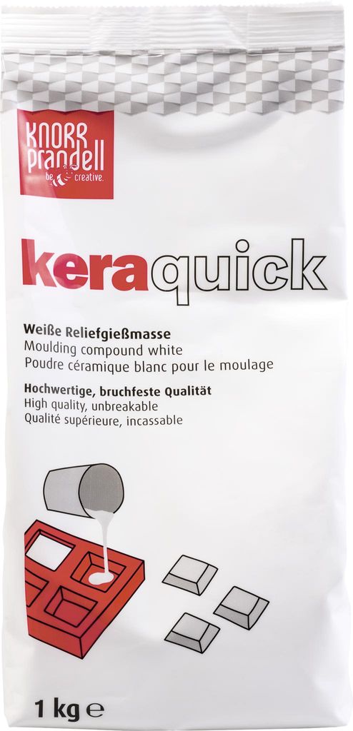 KNORR prandell 212160000 Gießmasse keraquick, weiß, 1 kg Produktbild 