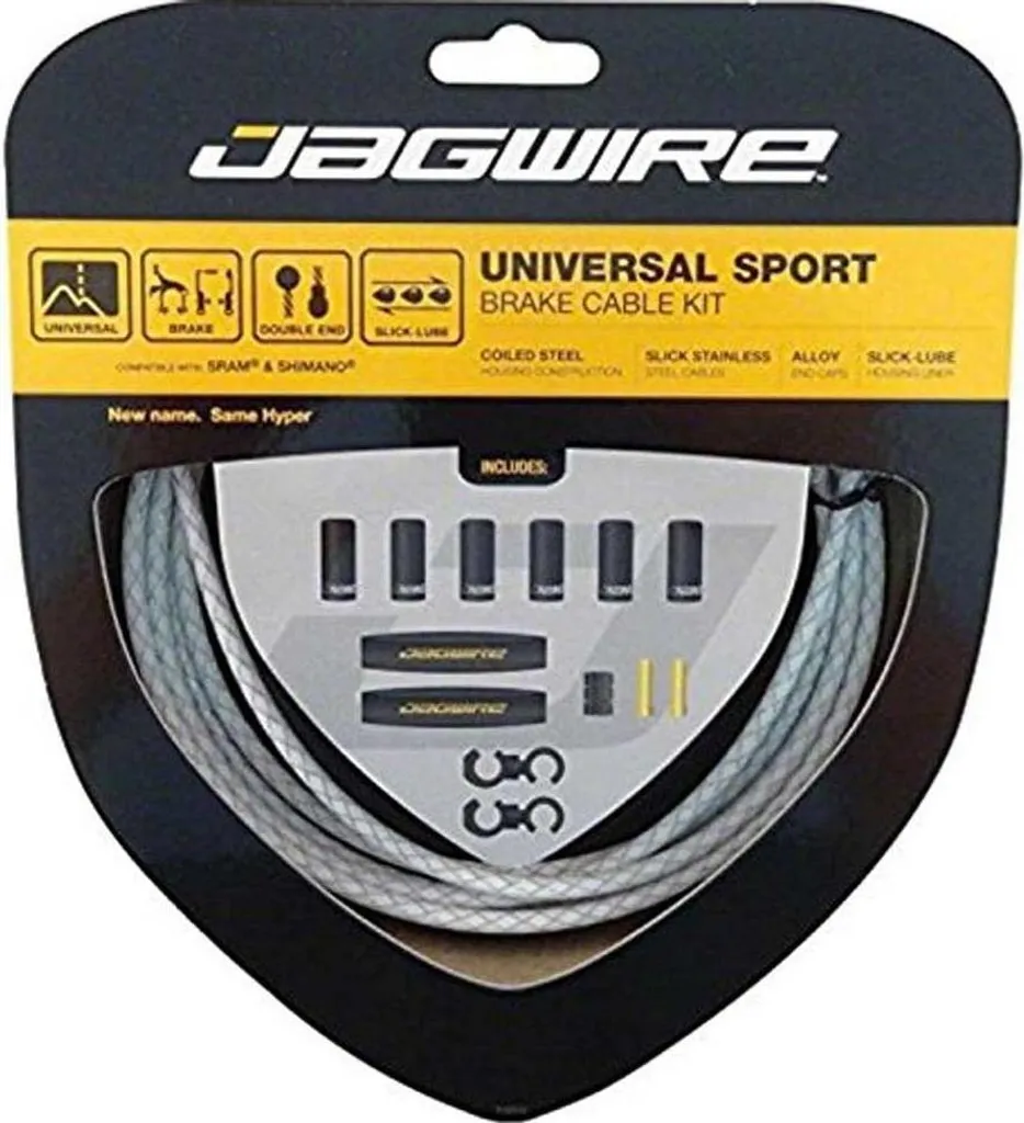 Jeu de câbles de frein Jagwire Hyper blanc-tressé pour vélo de route
