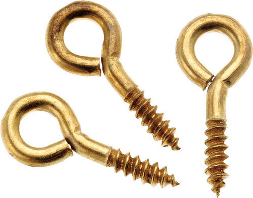 Ringschrauben vermessingt 10x4 mm 24 Stück Produktbild 