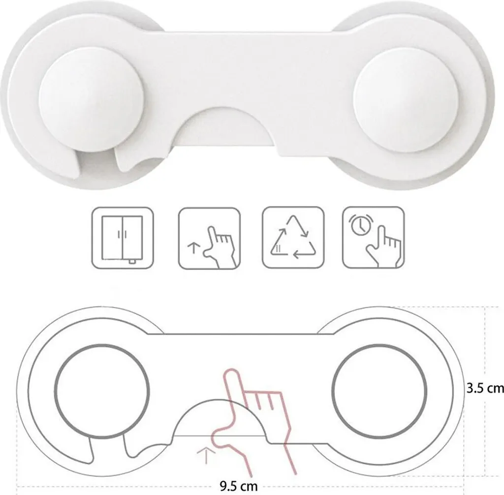Sécurité Enfant pour Meubles Sipo SBS215 Protection Transparente - 2