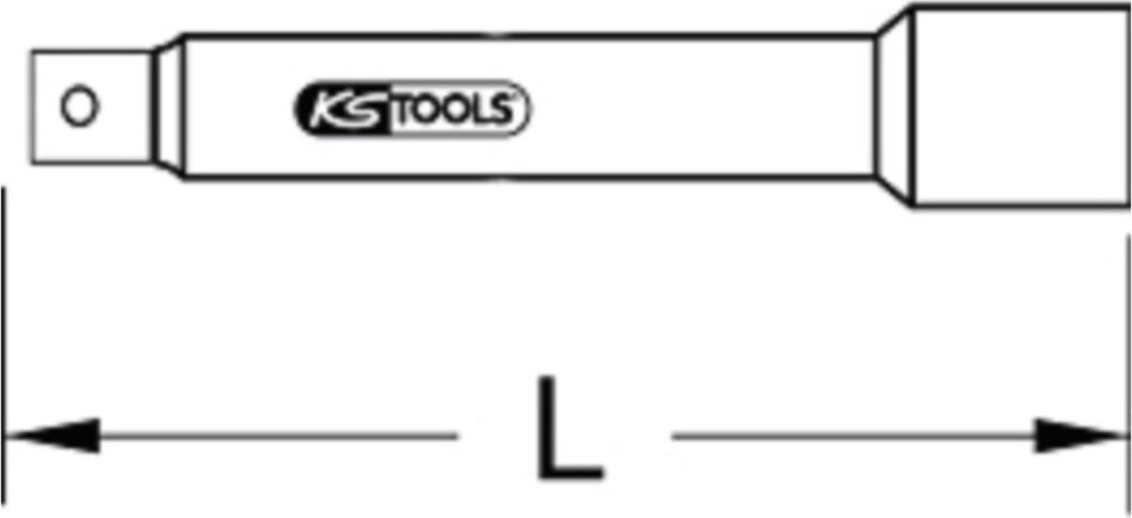 KS Tools 1/2" Isolierte Verlängerung, automatische Arretierung, 250mm