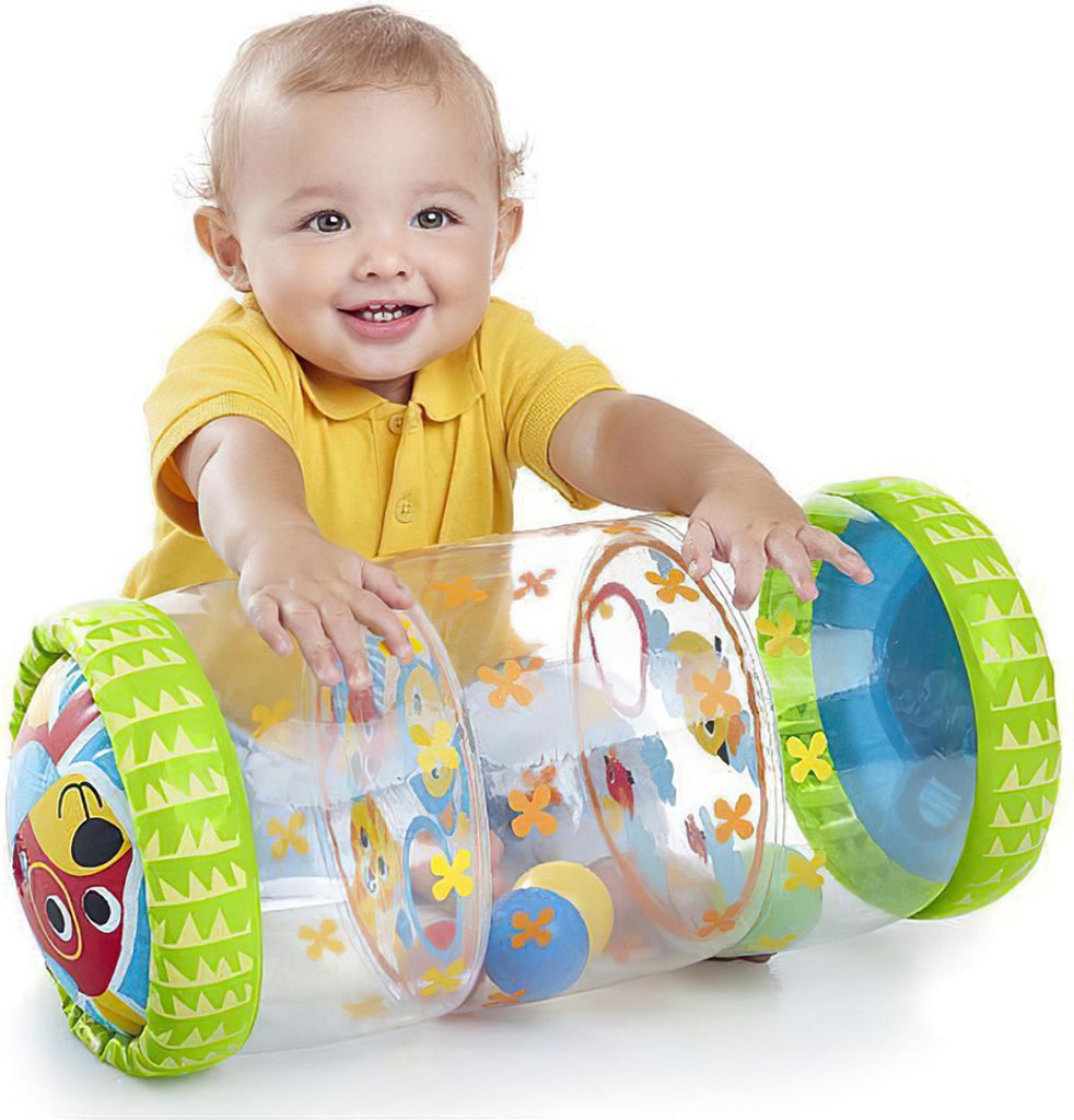 Krabbelhilfe für Babys,Baby-Rolle mit Meeresbällen und Produktbild 
