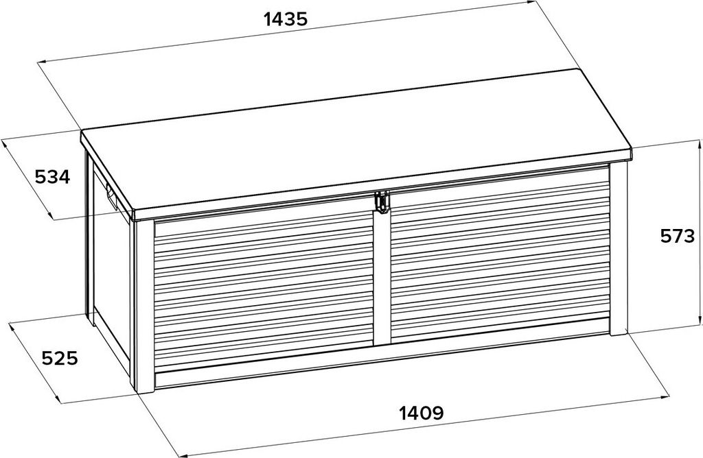 Gartenbox Kissenbox Auflagenbox - Larus 390 Liter - Produktbild 11