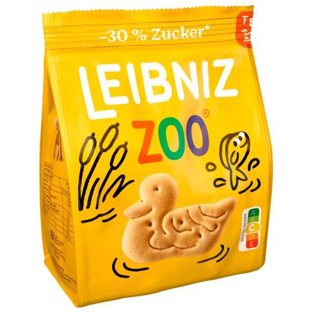 LEIBNIZ 12420 LEIBNIZ Zoo -30 % Zucker Kekse 125,0 g Zdjęcie produktu 