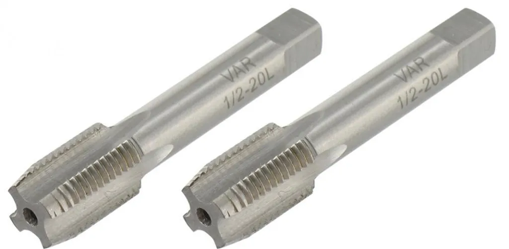 Jeu de tarauds VAR PE-04100 1/2 x 20 tpi gauche/droite pour manivelles