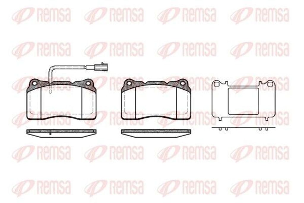 REMSA Bremsbeläge Satz Vorne Bremsklötze für ALFA ROMEO 159 Sportwagon (939) 0666.51
