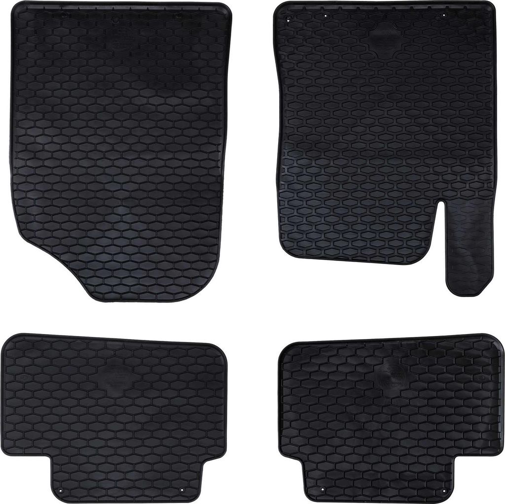 Autofußmatte 4 pcs Schwarz Geeignet für Hyundai i30 2017 Gummi