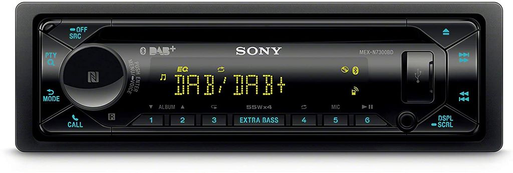 SONY MEX-N7300BD USB CD MP3 Autoradio mit Bluetooth Digitalradio inkl.  Antenne